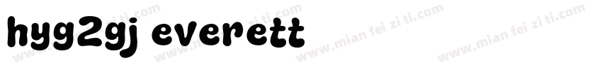 hyg2gj everett字体转换